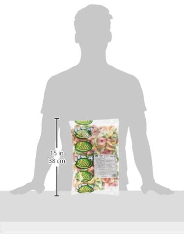 Lutti Arlequin Fizz 2kg Sans Sucre - Bouteilles en verre pour Famille/Frères et Sœurs - Rich en Électrolytes, Idéal pour