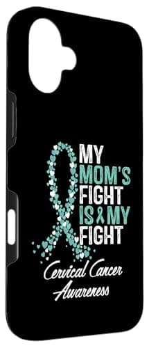 Coque iPhone 16 Plus Protection Anti-Collision pour Mères – Soutien à la Lutte contre le Cancer du Col de l'Uterus, Desi