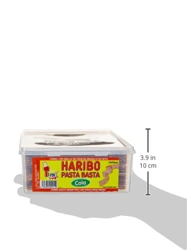 Haribo Bonbons Gélifiés Cola Pasta Basta x 150 Pièces 1,95 kg - Délithe Fluide Fraîcheur pour Enfants et Ados à Profiter
