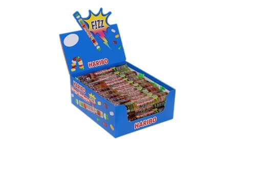 HARIBO Méga-Roulette Fizz Bonbons Sans Colorants Artificiels - 40 x 45 g - Idéal pour les Enfants