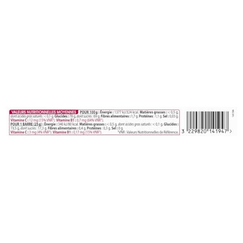 GAYELORD HAUSER Pâtes de Fruits Vitamines C B1 50% Fruits Lot de 2 x 125g