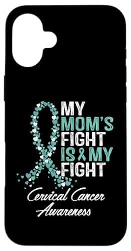 Coque iPhone 16 Plus Protection Anti-Collision pour Mères – Soutien à la Lutte contre le Cancer du Col de l'Uterus, Desi