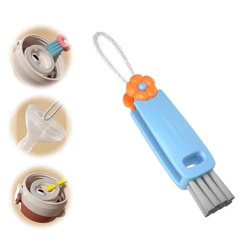 Nettoyage Multifonction 3 en 1 Brosse Couvercle Tasse Bouteille (Vert) — Bleu