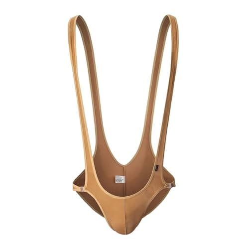 Jockstrap Maillot 2025 extensible pour homme | confortable et sexy | pyjama col en V (offee, L)