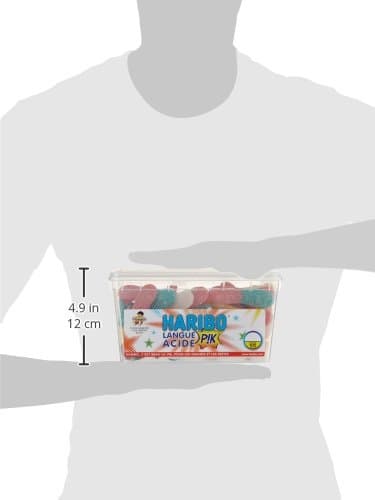 Haribo Gélifiés Langue Acide Pik - Enfants & Adolscents - Pique-Nique & Cinéma - Succès Assuré - 105 Pièces - 1,05 kg