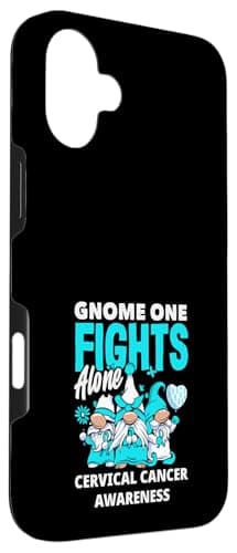 Coque iPhone 16 Plus Lutte Seul Contre Le Cancer du Col Uterin pour Femmes Actives En Dehors
