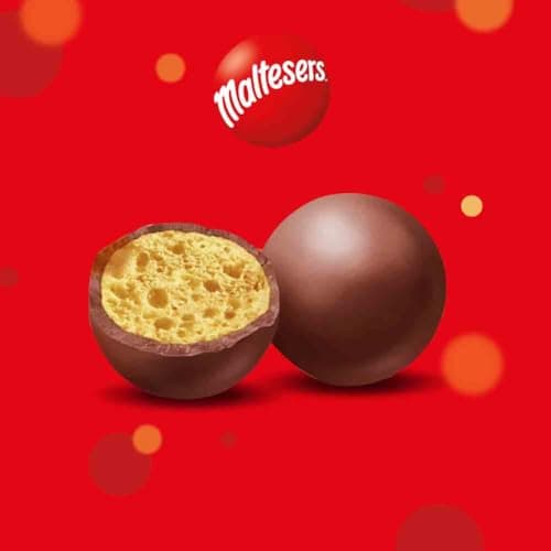 MALTESERS Bonbons Chocolat au Lait Cœur Croquant Rainforest Alliance 192,5g Idéal à Partager