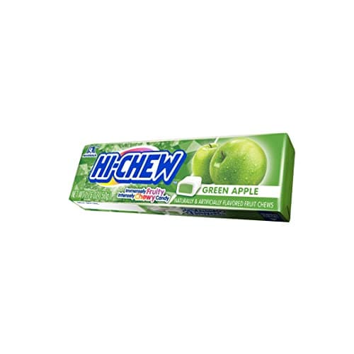 HI-CHEW Bonbons à Mâcher Saveur Pomme Verte Populaire par les Adolescents lors de l'École Matin et Après-Sexe Dur et Cra