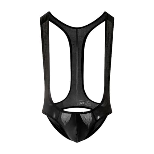 DUHENWU Hommes Sous-vêtements Sexy Stretch V Sling Club Lingerie Bodysuit Mankini