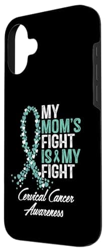 Coque iPhone 16 Plus Protection Anti-Collision pour Mères – Soutien à la Lutte contre le Cancer du Col de l'Uterus, Desi