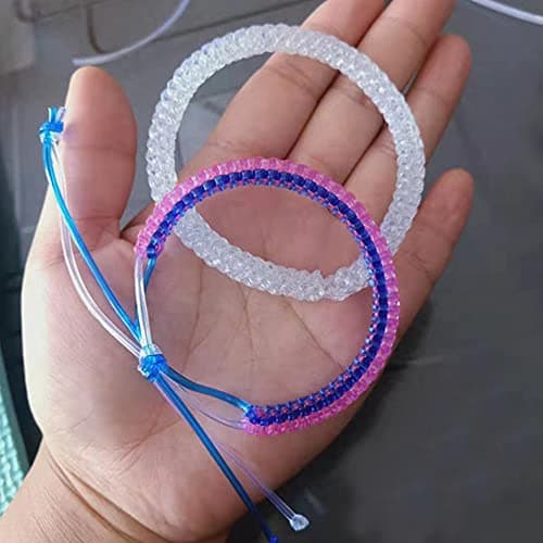 Strings scoubidou en plastique tressé 200 pièces, 20 couleurs, clips à clipser et anneaux, pour bricolage, travaux manue