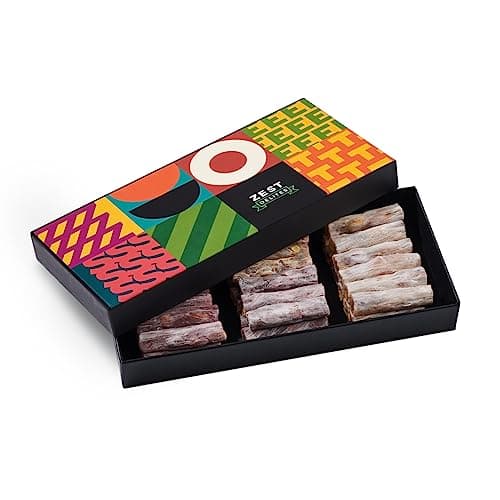 Zest Delites - Boîte-cadeau de Délice turc pour tous, Turkish Delight 250 g, Loukoums Offrez du Bonheur