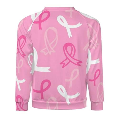 Sweat-shirt VOSERY à col ronds contre le cancer du sein pour homme, pull tendance et décontracté, pull longues manches p