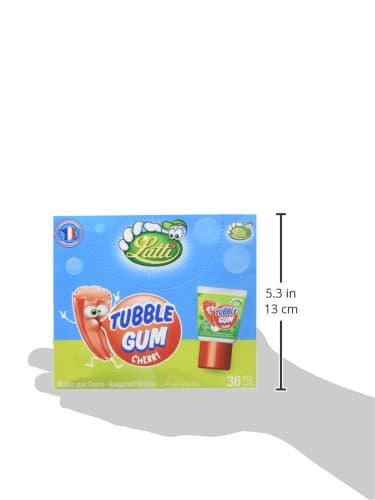 LUTTI Présentoir 36 Tubble Gum Cherry pour Magasins de Vending Élevage de Sucre Multifonctionnel 1,260 kg
