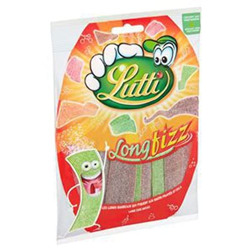 Lutti Bonbons Long Fizz Acidulés pour Enfants à la Pool Party de 200 g
