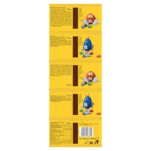 M&M'S PEANUT Bonbons chocolat au lait et cacahuètes | Enfants | Festivités - Délicieuse combinaison sucre et noisette -