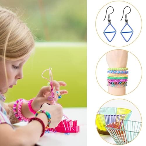 200 Scoubidou Fil Multicolores avec Clés USB et Crochets pour Créer Bracelets/Collants (20 Couleurs, Parfaits pour Enfan