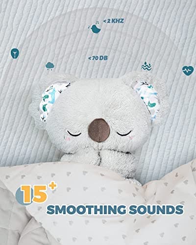 AUBY Soothe 'n' Cuddle Koala - Jouet en Peluche avec 10 Berceuses | Cadeau pour Enfants de 0 à 5 Ans