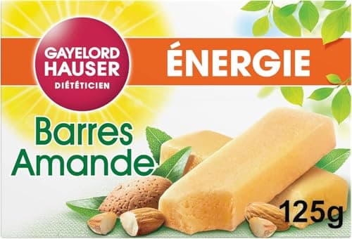 Gayelord Hauser Pâtes de Fruits Cranberry 50% Fruits - Source de Vitamine C et Antioxydants - 5 Barres Individuelles — BARRES AMANDE VITALITÉ