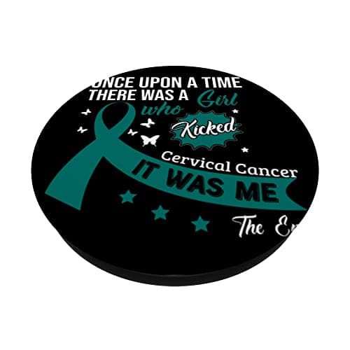 Col de l'utérus PopSockets PopGrip interchangeable contre le cancer pour femmes en utilisant en déplacement