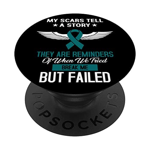 PopSockets PopGrip Interchangeable Col de l'utérus Lutte contre le Cancer pour Femme en Voyage et en Déplacement Anticar