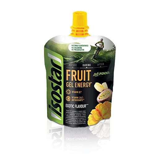 Isostar Actifood Exotic Fruits Gel Énergétique pour Athlètes - Apport en Énergie - 500g