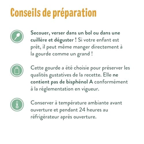 GOOD GOÛT - Purée de Poires Williams pour Bébé Dès 4 Mois - 99,9% Poires Williams - Sans Sucres Ajoutés - Fabriqué en F