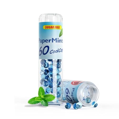 PAPERMINTS - Billes à la Menthe Sans Sucre Ni Alcool pour une Haleine Fraîche Durables - Bonbons Mentholés - Grande Tail