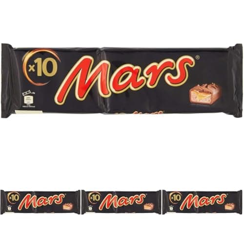 MARS - Barres Chocolat au Lait et Caramel 450g (Lot de 4) - Gourmandises Sucrées en Grand Format
