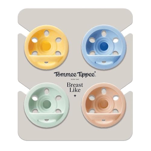 Tommee Tippee Sucette Imitant le Sein Légère Orthodontique 0-6 Mois Lot de 4
