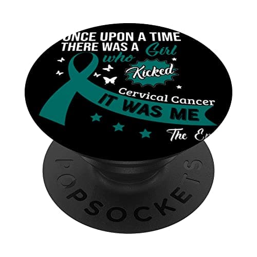 Col de l'utérus PopSockets PopGrip interchangeable contre le cancer pour femmes en utilisant en déplacement