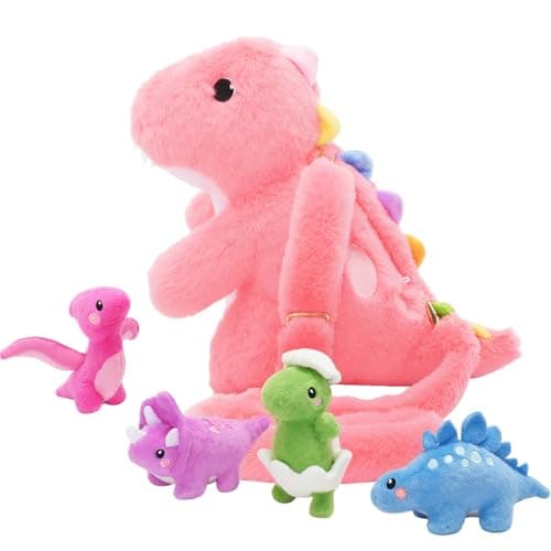 OUOZZZ Ensemble de Peluches Koala - Maman de 30 cm avec BébésMiniatures - Jouet Doux pour Enfants Boys and Girls — Dinosauro Di Peluche