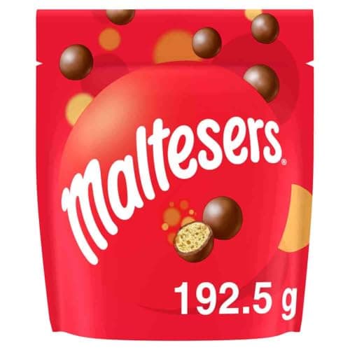 MALTESERS Bonbons Chocolat au Lait Cœur Croquant Rainforest Alliance 192,5g Idéal à Partager
