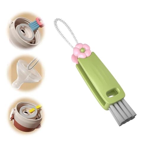 Nettoyage Multifonction 3 en 1 Brosse Couvercle Tasse Bouteille (Vert)