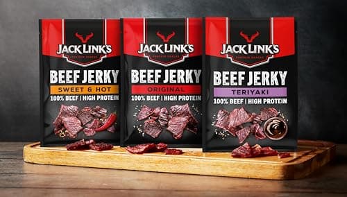 Jack Links Beef Jerky Pack de mélanges - Viande séchée riche en protéines - Snack pour sportifs - 12 x 25 g
