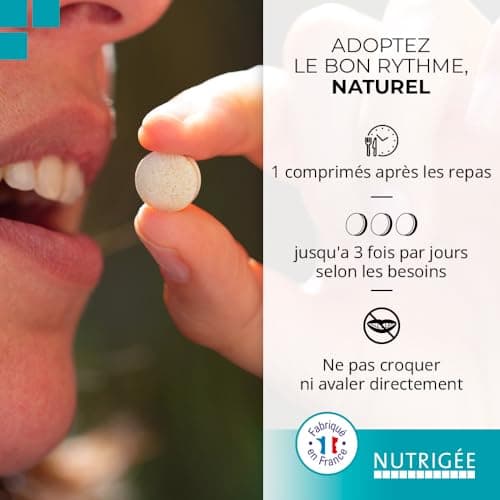 NUTRIGÉE Digest Haleine Mauvaise Haleine & Digestion | Neutralise Odeurs Buccales & Gaz Intestinaux 14 Comprimés Fabriqu