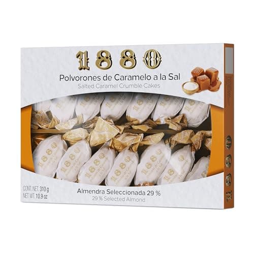 Sablés Caramel Salé 1880, Qualité Suprême pour Des Fêtes Élégantes, Recette Artisanale traditionnelle, 280 Grammes pour
