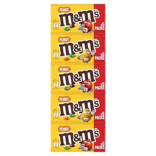 M&M'S PEANUT Bonbons chocolat au lait et cacahuètes | Enfants | Festivités - Délicieuse combinaison sucre et noisette -