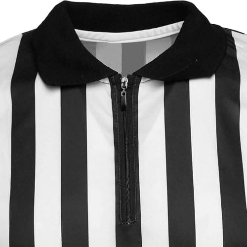 Chemise d'arbitre respirante pour sportifs à l' órgãoenner Canada | Costume d'arbitre à col en rayures pour homme | Mail