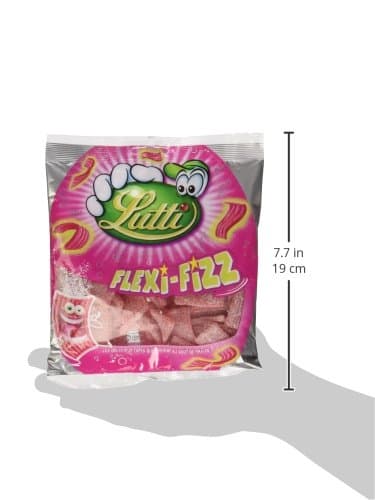 Lutti Fizz Gomme Élastique Fraise 225g - Bonbon Sain et Amusant pour Enfants et Adolescents