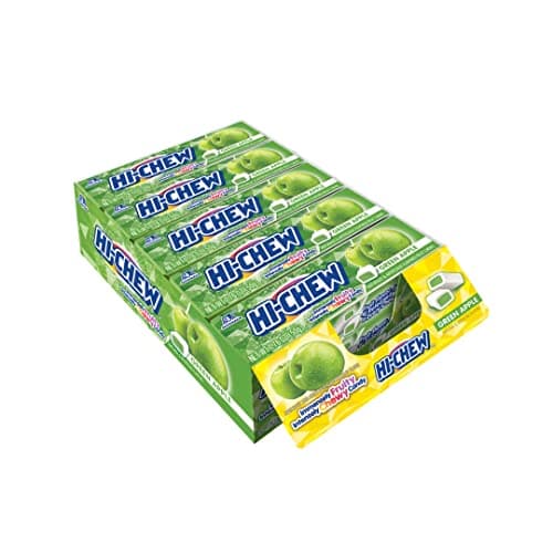 HI-CHEW Bonbons à Mâcher Saveur Pomme Verte Populaire par les Adolescents lors de l'École Matin et Après-Sexe Dur et Cra