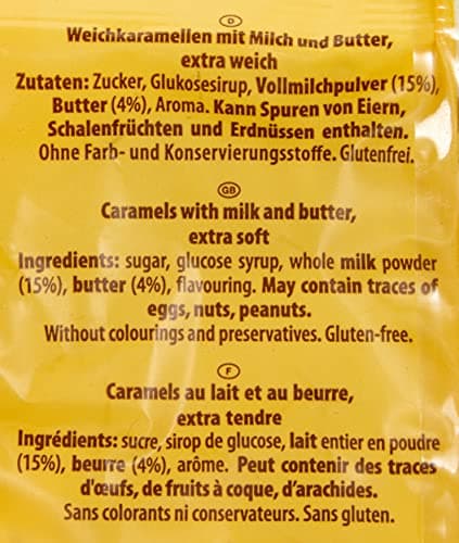 Kuhbonbon Caramels au Lait/Beurre Classiques 200 g - Bonbons Goûteux Ideaux en Snack ou Cadeau
