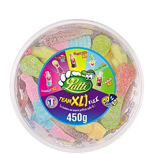 Lutti Bonbons Bleu Rose 450g Lot de 1 Fruit DoooFizz — Team XL Fizz 450g