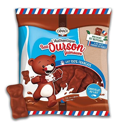 Cémoi l'Authentique petit Ourson chocolat au lait pour enfants - À déguster à l'heure du goûter - Prix compétitif - Sach