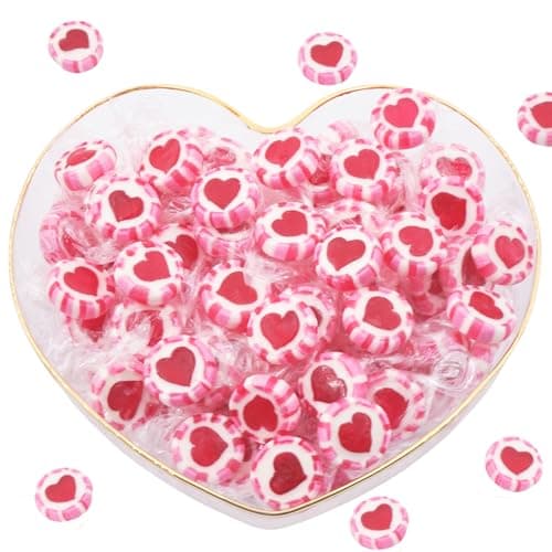 Bonbons Mariage Coeurs Rose-Rouge-Blanc 500g | Pièce par Paquet 140 | Décoration Table Mariage | Cadeaux D'Accueil Baptê