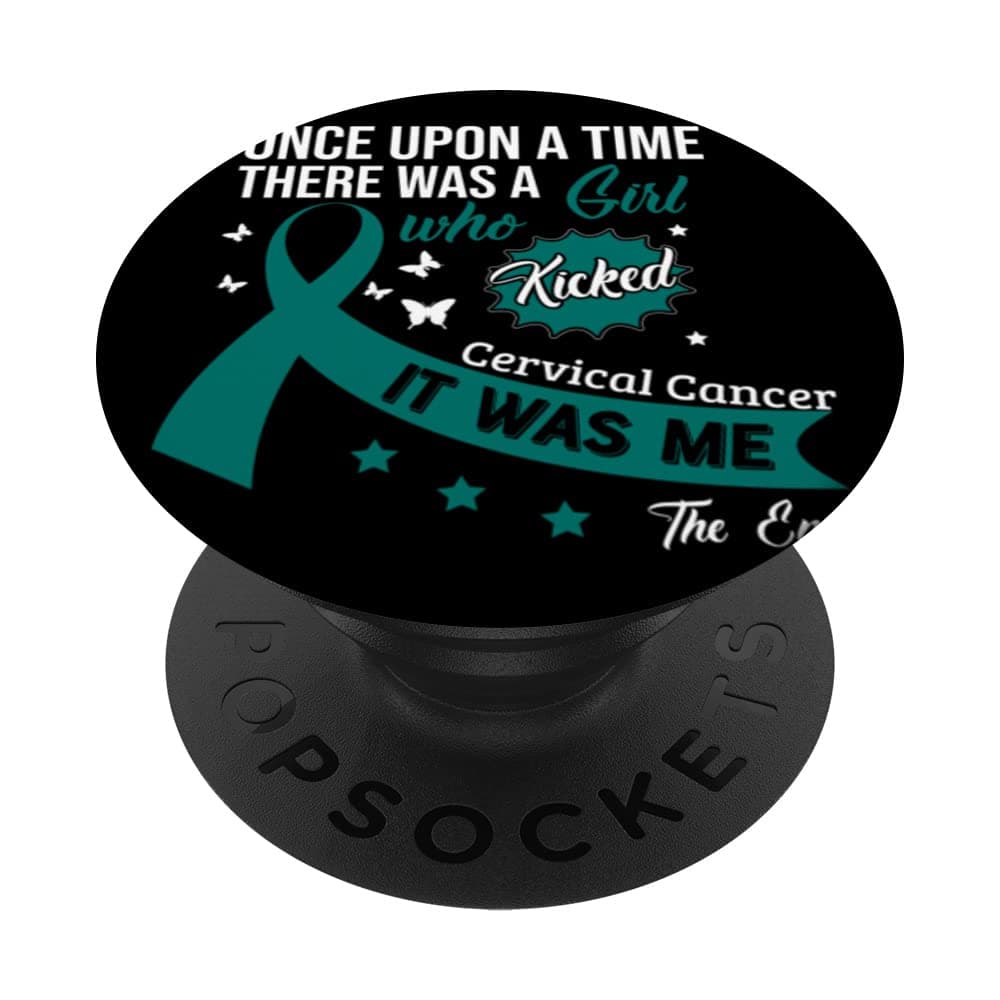 Col de l'utérus PopSockets PopGrip interchangeable contre le cancer pour femmes en utilisant en déplacement