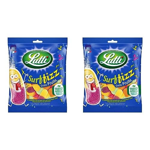Fruits Lutti Surffizz - 100 g (Lot de 2) pour Enfants en Pleine Activité
