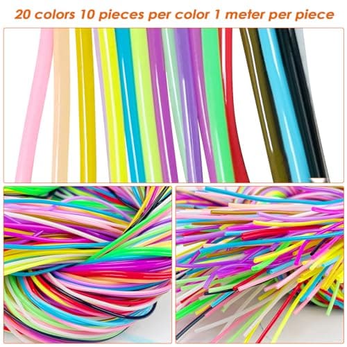 Tekenewbse Scooby Doo Scoubidou Pastel Fil Elastique - Cordon Pailleté pour Brassage Colliers 200 Pcs | Accessoires de M