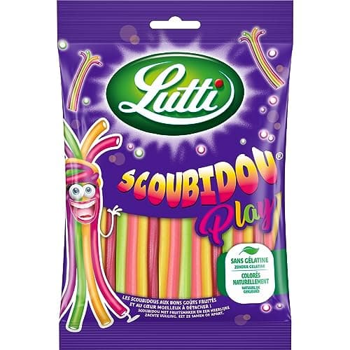 Lutti Scoubidou Play 180g - Élastique, Jeu Enfants, Matériel Écolier
