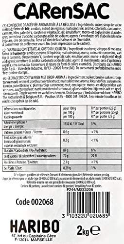 HARIBO - Gummies à la Réglisse | Gros Sélection Bonbons en Sachet Vrac 2 kg pour Enfants et Ados | Goûts Intenses et Pré
